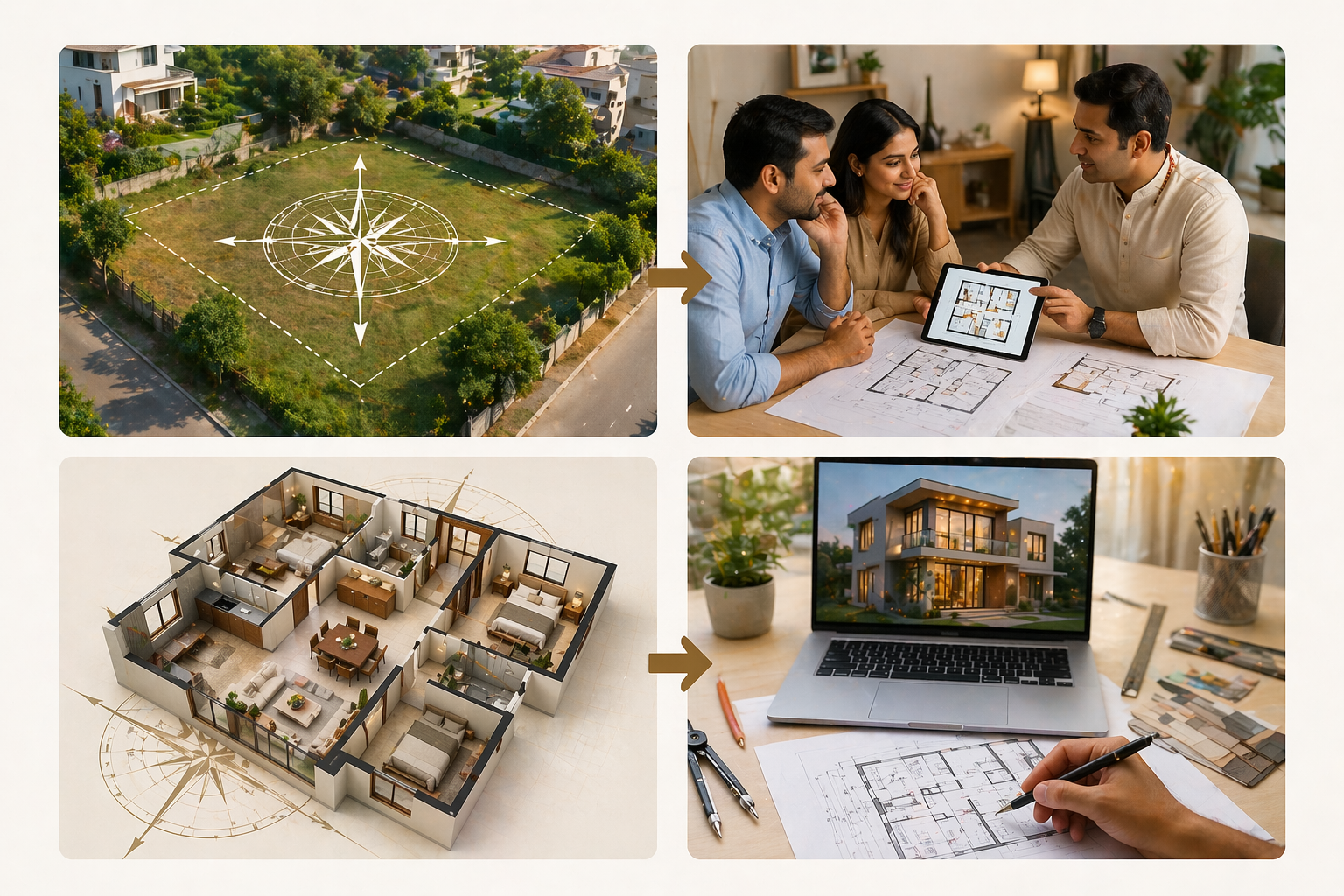 Collaborating with a Vastu expert on architectural design projects.