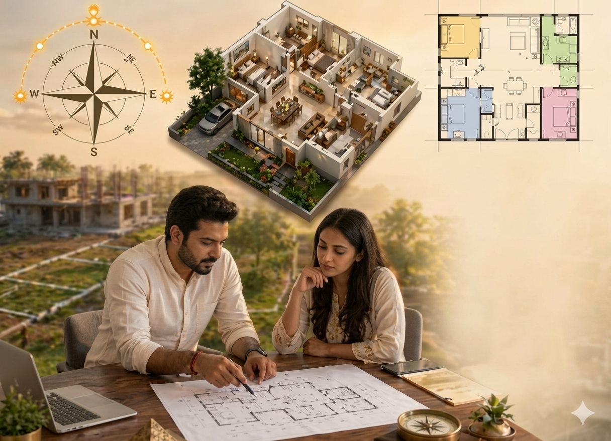 Planning a home with professional vastu insights for optimal energy balance and architectural layout.