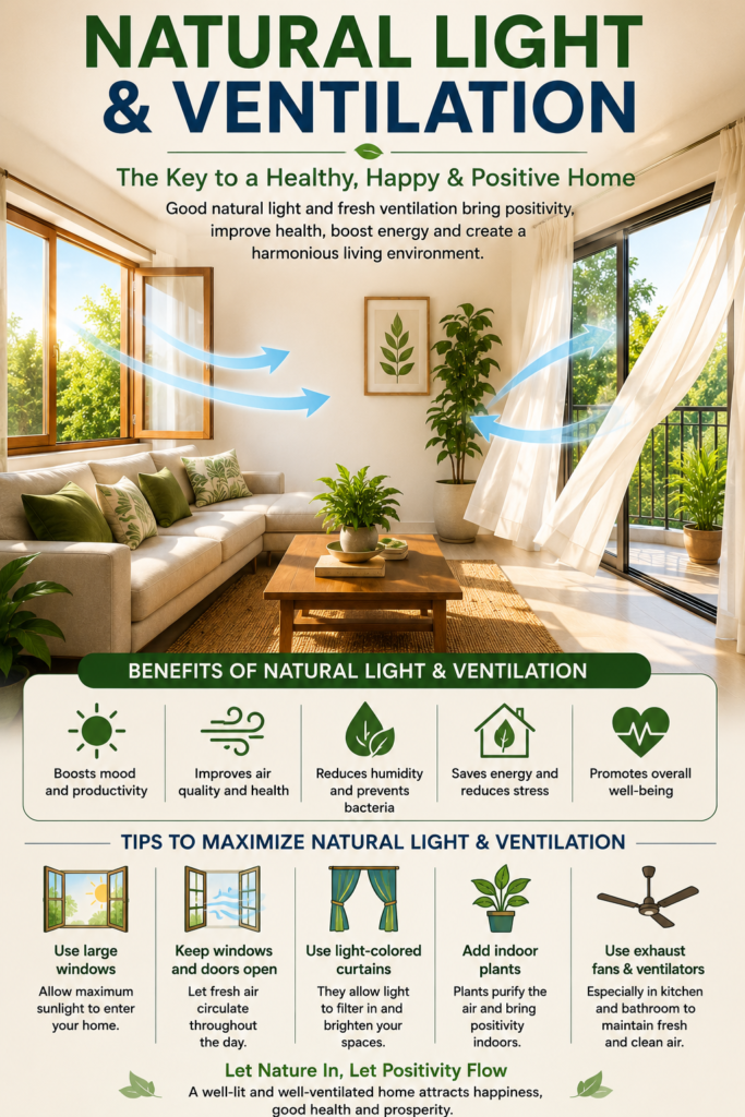 Residential Vastu home with natural light and ventilation
